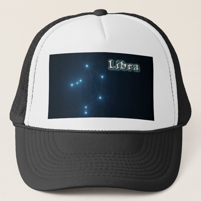 Libra constellation trucker hat (Front)