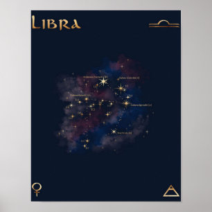 Libra Constellation - Unique Libra Lover Gift Poster