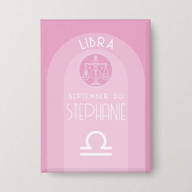 Libra Custom Birthdate - Zodiac - Modern Design (Front)