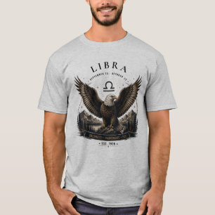 Libra Eagle Zodiac Men's T-Shirt