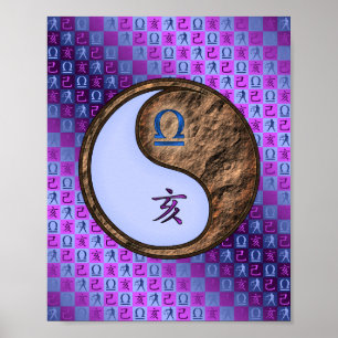 Libra & Earth Boar Poster