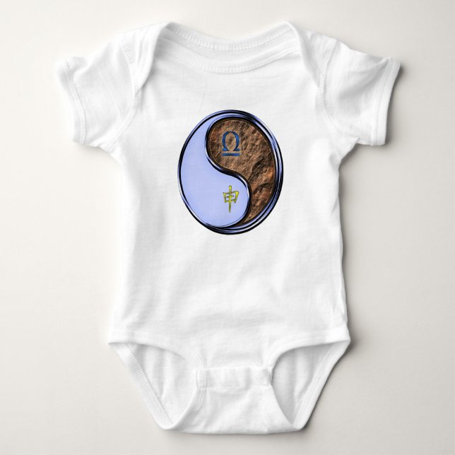 Libra & Earth Monkey Baby Bodysuit (Front)