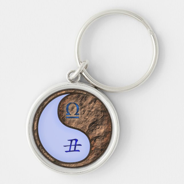 Libra & Earth Ox Key Ring (Front)