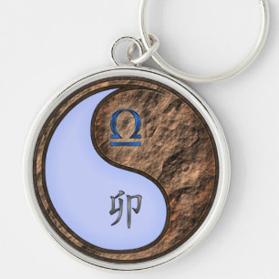 Libra & Earth Rabbit Key Ring