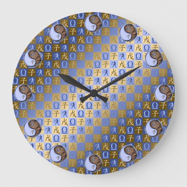 Libra & Earth Rat Large Clock (Front)