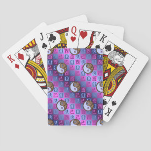 Libra & Earth Rooster Playing Cards