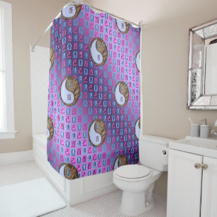 Libra & Earth Rooster Shower Curtain