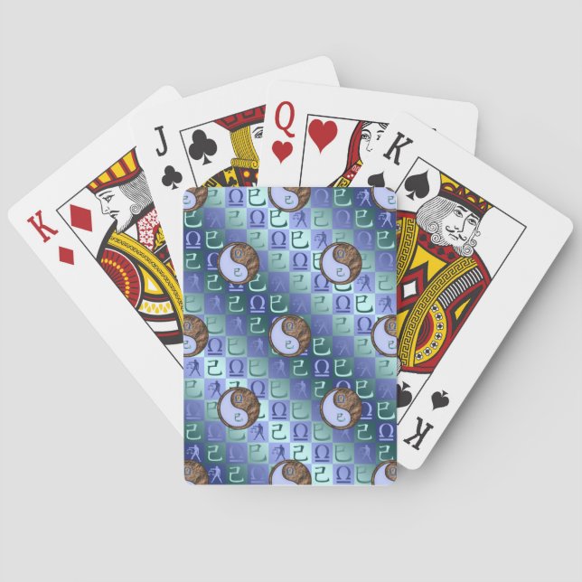 Libra & Earth Snake Playing Cards (Back)