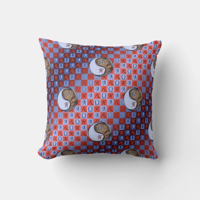 Libra & Earth Tiger Cushion (Front)