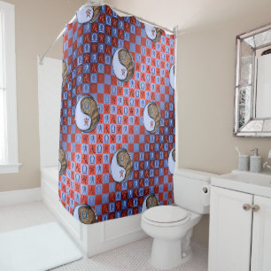 Libra & Earth Tiger Shower Curtain
