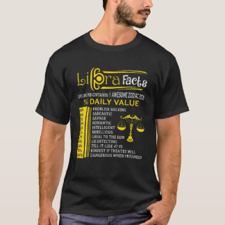 Libra Facts Zodiac Born In September 23 - October T-Shirt