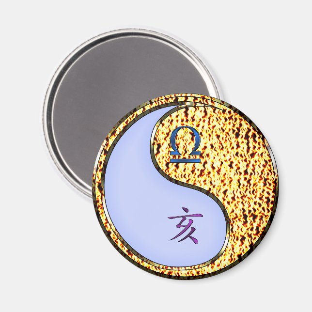 Libra & Fire Boar Magnet (Front/Back)