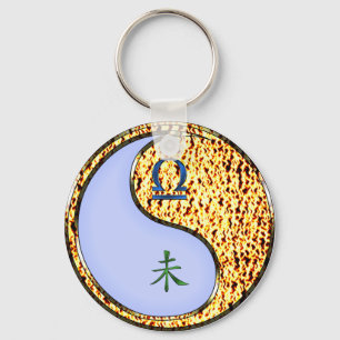 Libra & Fire Goat Key Ring