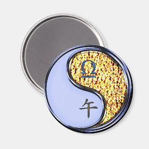 Libra & Fire Horse Magnet