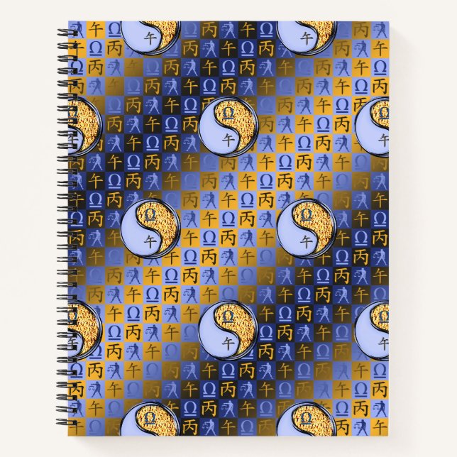 Libra & Fire Horse Notebook (Front)