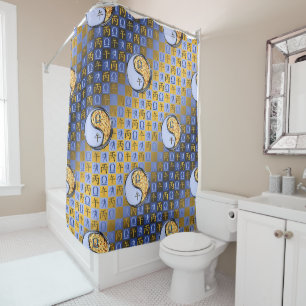 Libra & Fire Horse Shower Curtain