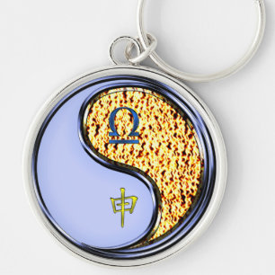 Libra & Fire Monkey Key Ring