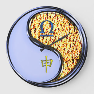 Libra & Fire Monkey Large Clock
