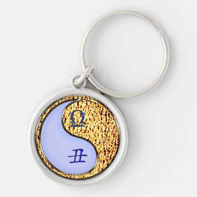 Libra & Fire Ox Key Ring (Front)
