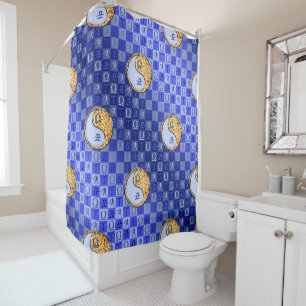 Libra & Fire Ox Shower Curtain