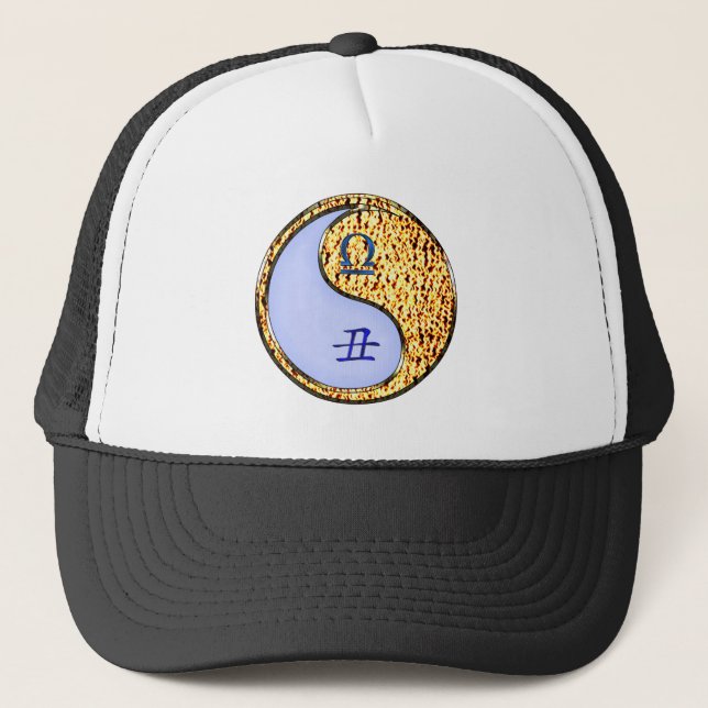 Libra & Fire Ox Trucker Hat (Front)