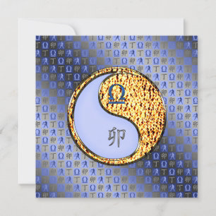 Libra & Fire Rabbit Card