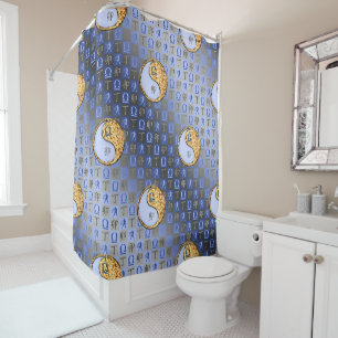Libra & Fire Rabbit Shower Curtain
