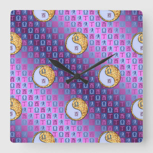 Libra & Fire Rooster Wall Clock