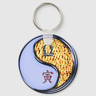 Libra & Fire Tiger Key Ring
