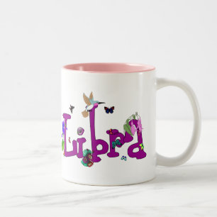 Libra Flowers Two-Tone Coffee Mug