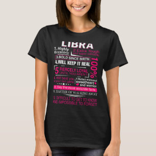 Libra  For Women Zodiac September October Birthday T-Shirt