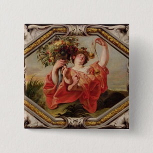 Libra, from the Signs of the Zodiac 15 Cm Square Badge