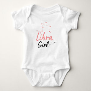 Libra Girl cute Astrology bodysuit for babies