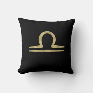 LIBRA Gold September October Birthday Astrology  Cushion