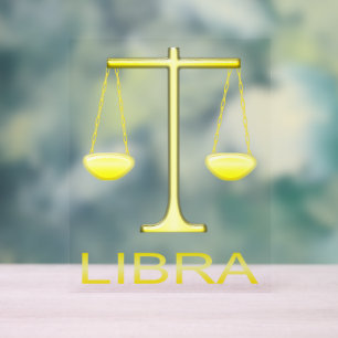 Libra Golden Scales Star Sign