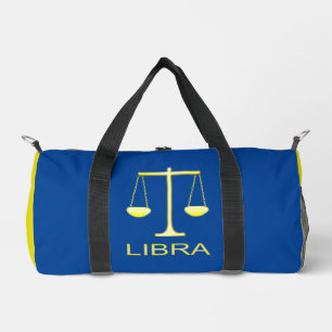 Libra Golden Scales Star Sign Duffle Bag
