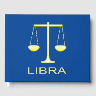 Libra Golden Scales Star Sign Guest Book