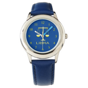 Libra Golden Scales Star Sign Watch