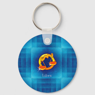 libra horoscope key ring