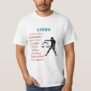 Libra Horoscope Zodiac Sign T-Shirt