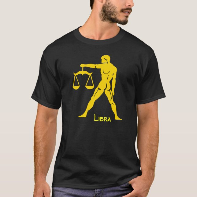 Libra horoscope zodiac sign t shirt (Front)