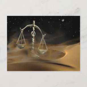 Libra in the Desert Postcard