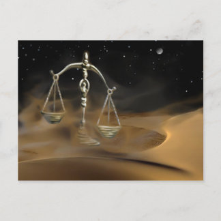 Libra in the Desert Postcard
