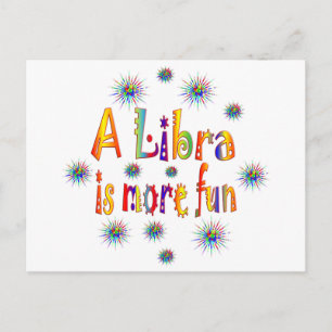 Libra is Fun Postcard