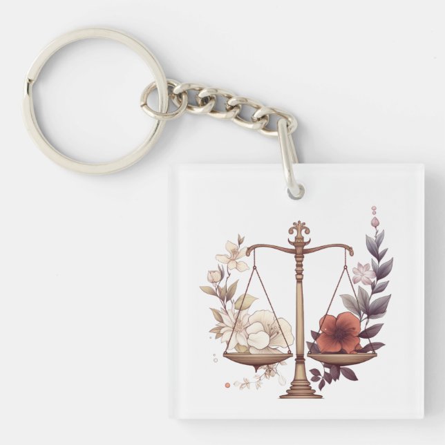  Libra  Key Ring (Front)
