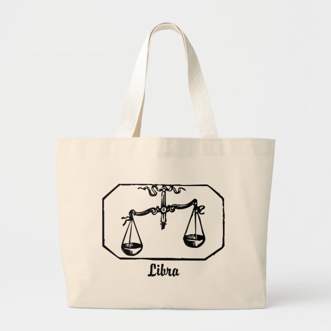 Libra Large Tote Bag (Front)