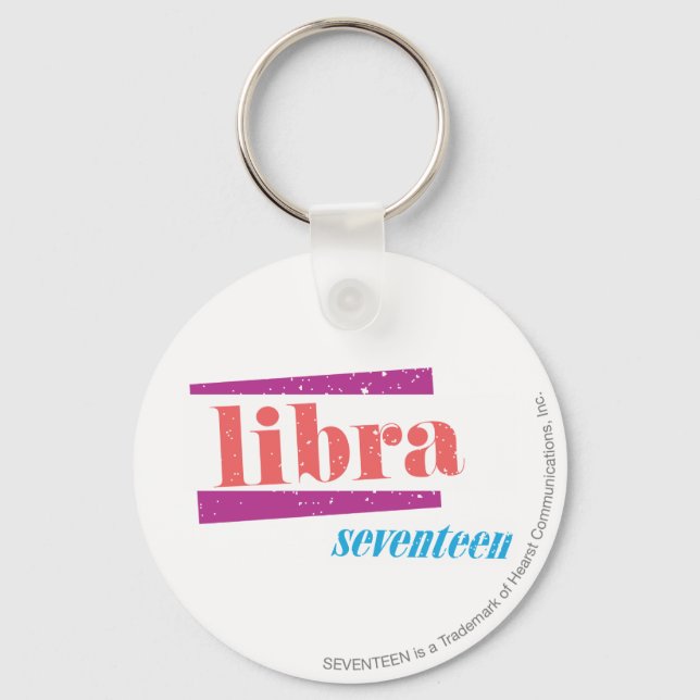 Libra LtPink Key Ring (Front)