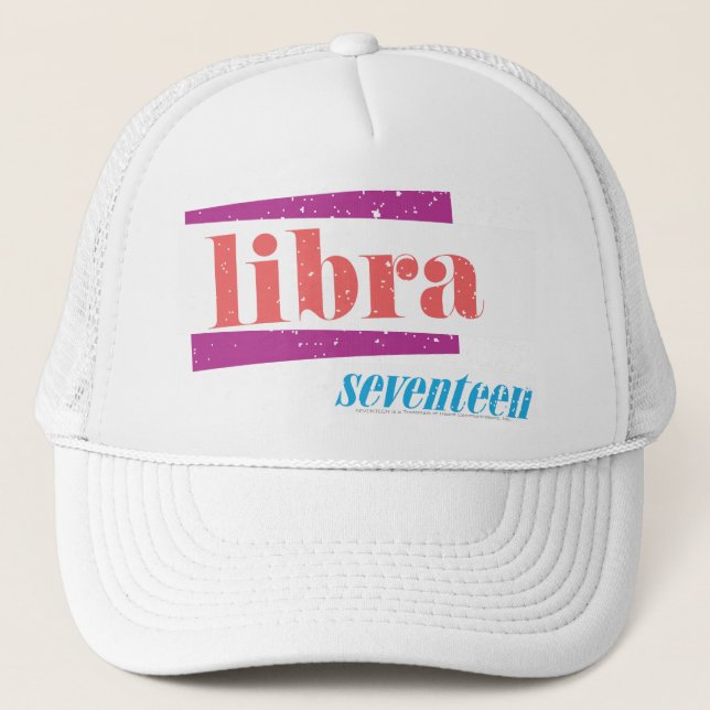 Libra LtPink Trucker Hat (Front)