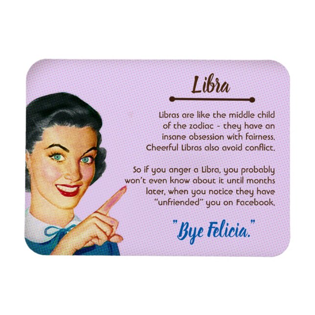 Libra Magnet (Horizontal)