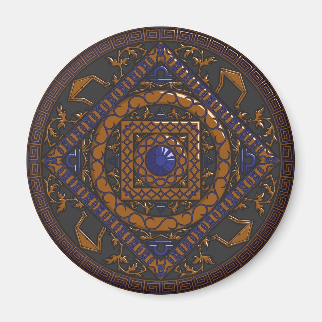Libra Mandala Magnet (Front)
